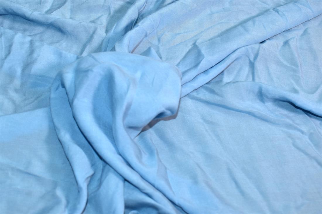 Pale Blue Plain Polyester Fabric