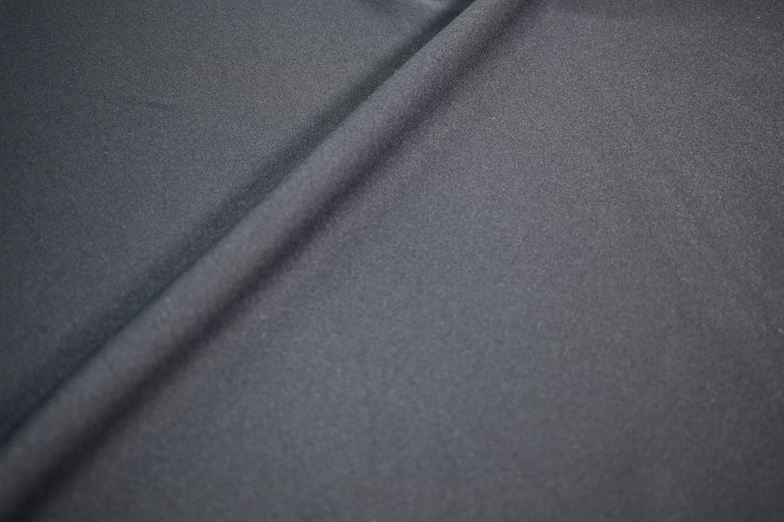 Navy Polyester Panama Fabric