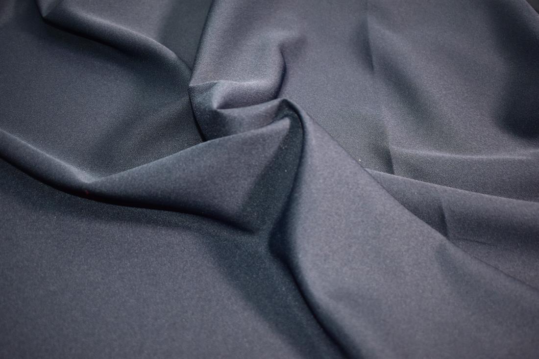 Navy Polyester Panama Fabric
