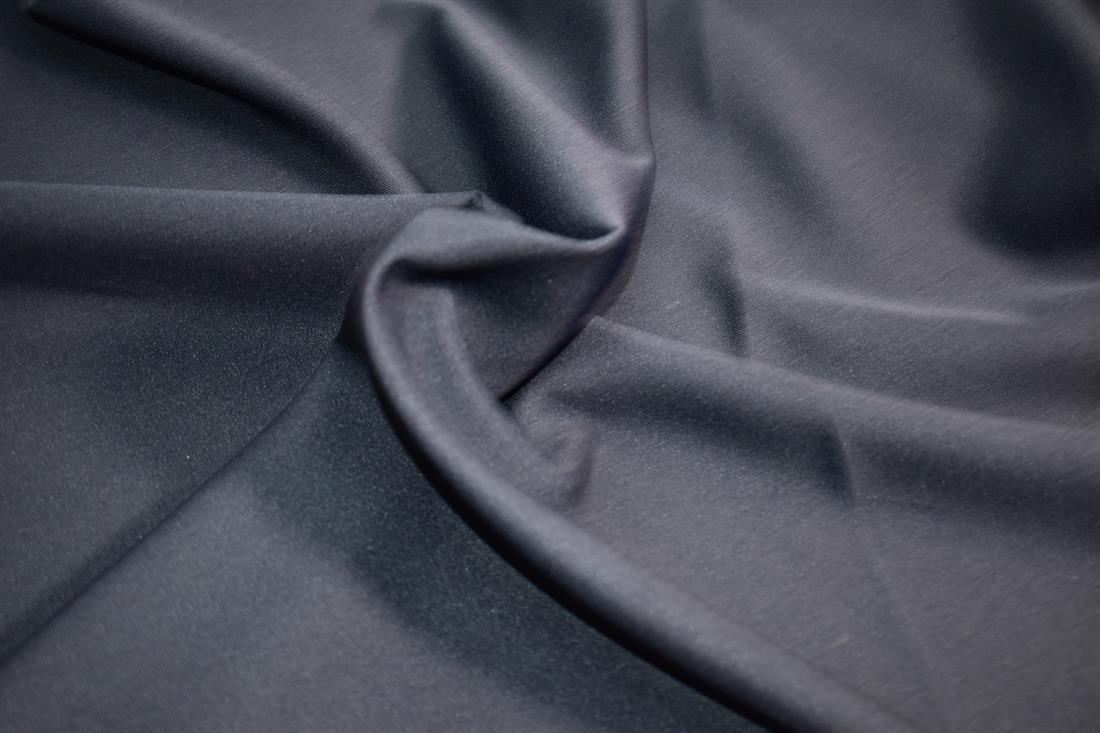 Navy Polyester Panama Fabric