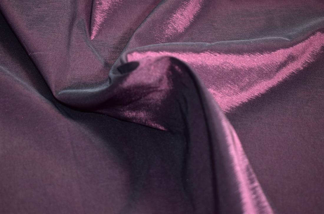 Plum Polyester Duppion Fabric
