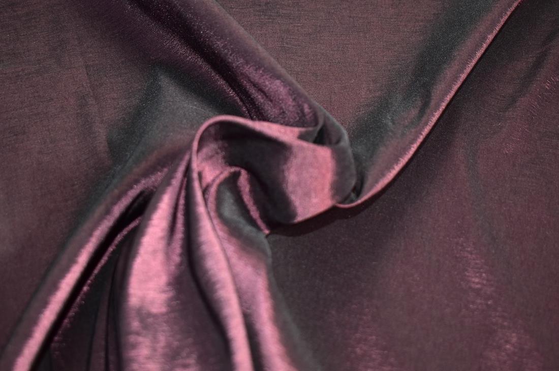 Plum Polyester Duppion Fabric