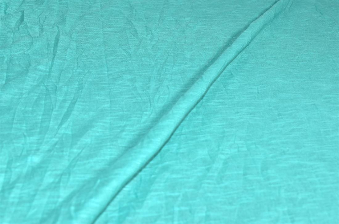 Aqua Lightweight Plain Polyester Jersey Fabric