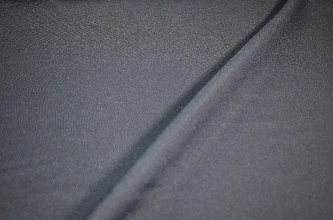 Navy Plain Polyester Panama Fabric