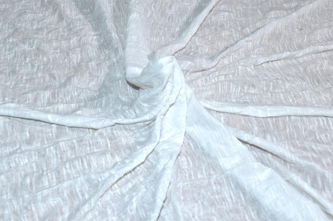 White Lightweight Polyester Jersey Fabric
