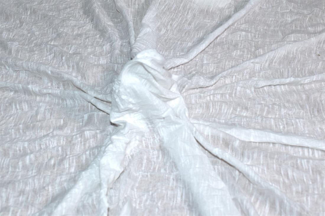 White Lightweight Polyester Jersey Fabric