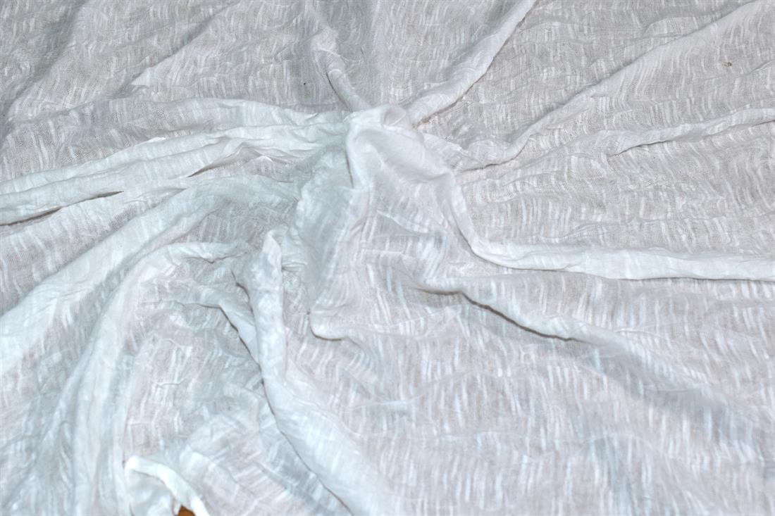 White Lightweight Polyester Jersey Fabric