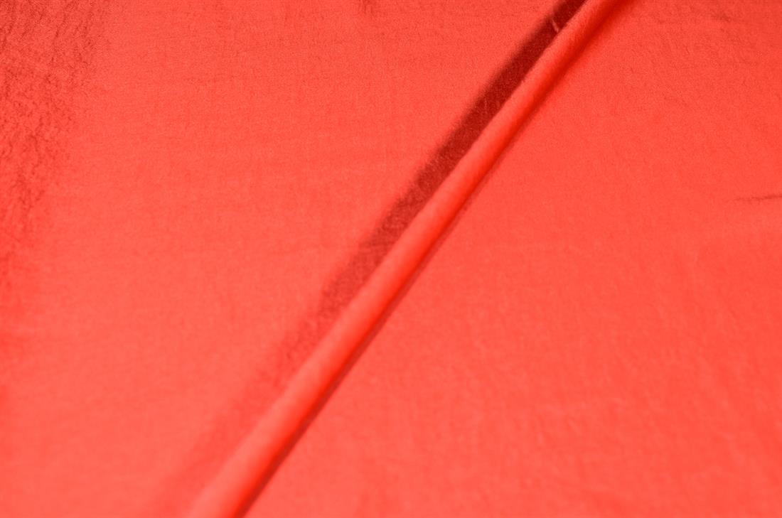 Orange Plain Lightweight Polyester Fabric