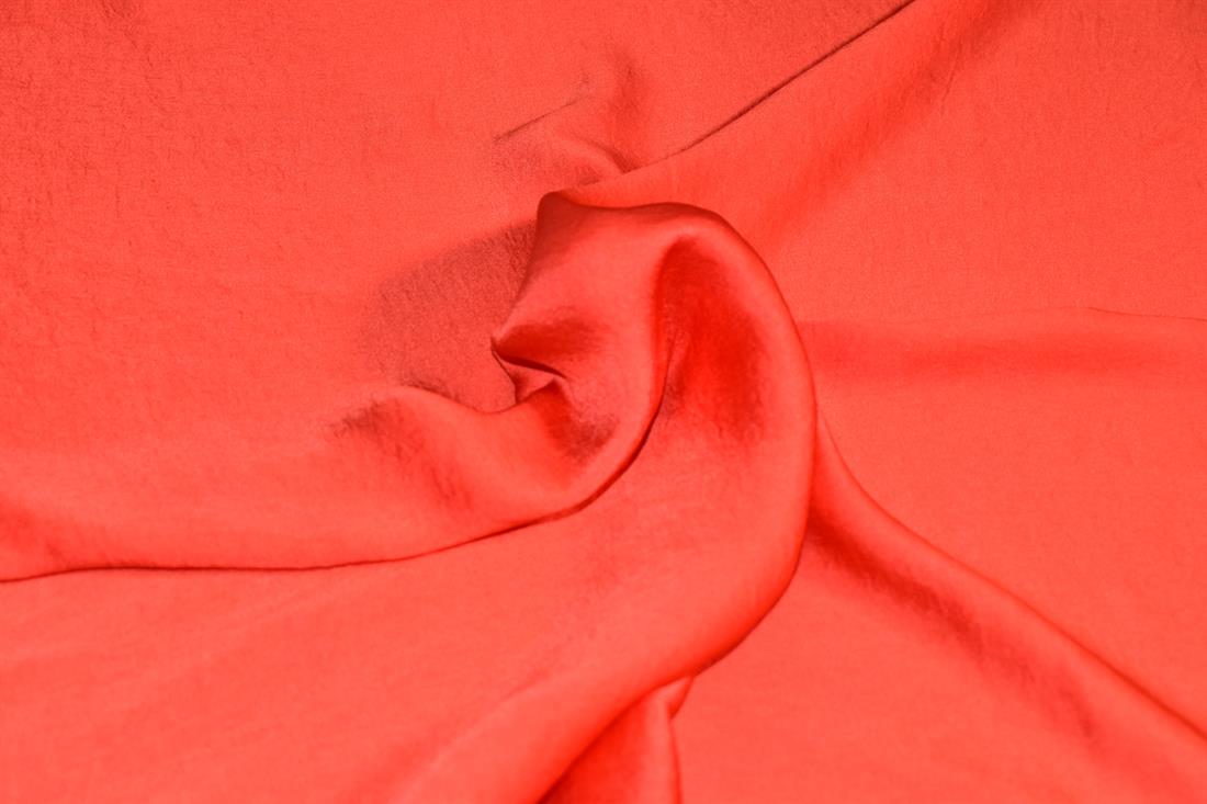 Orange Plain Lightweight Polyester Fabric
