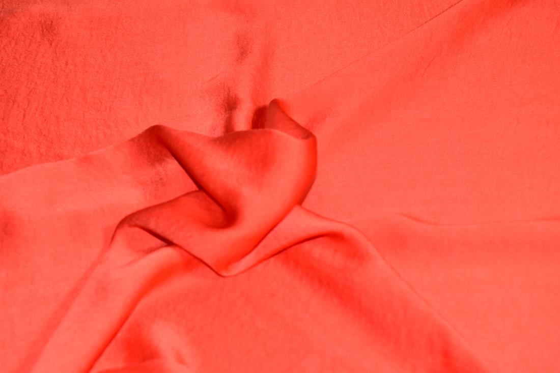Orange Plain Lightweight Polyester Fabric