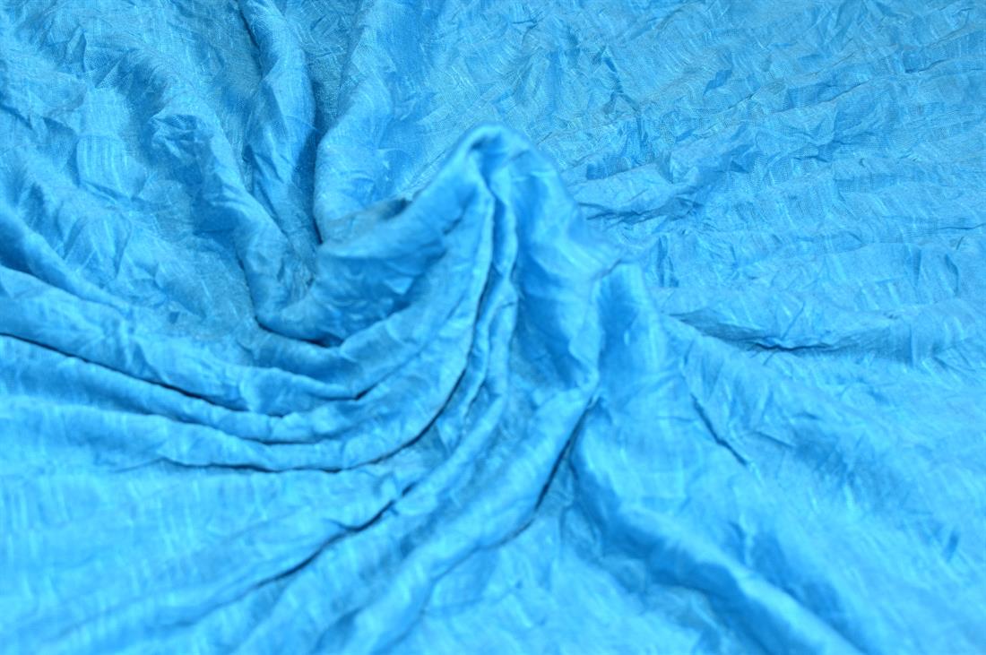 Blue Plain Polyester Jersey Fabric