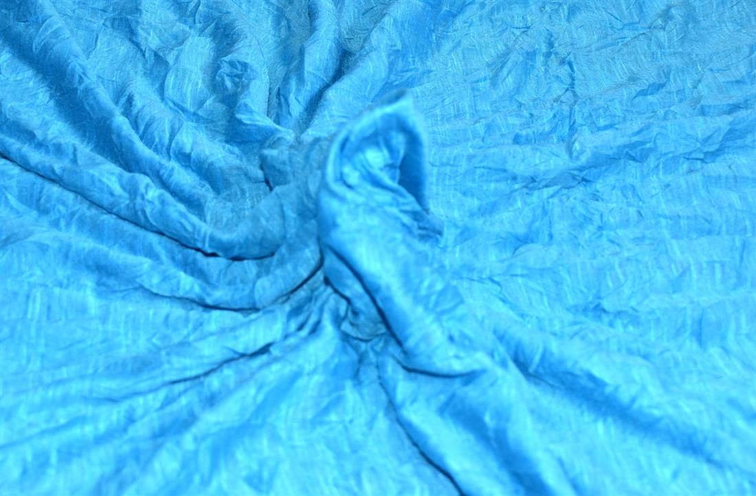 Blue Plain Polyester Jersey Fabric