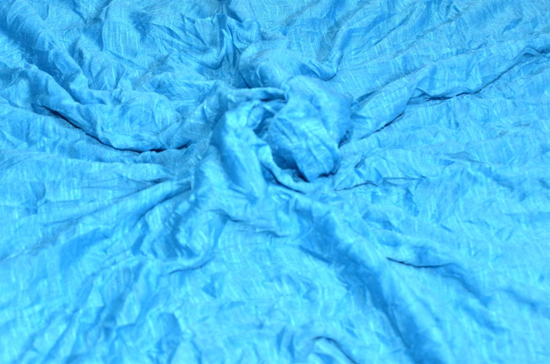 Blue Plain Polyester Jersey Fabric