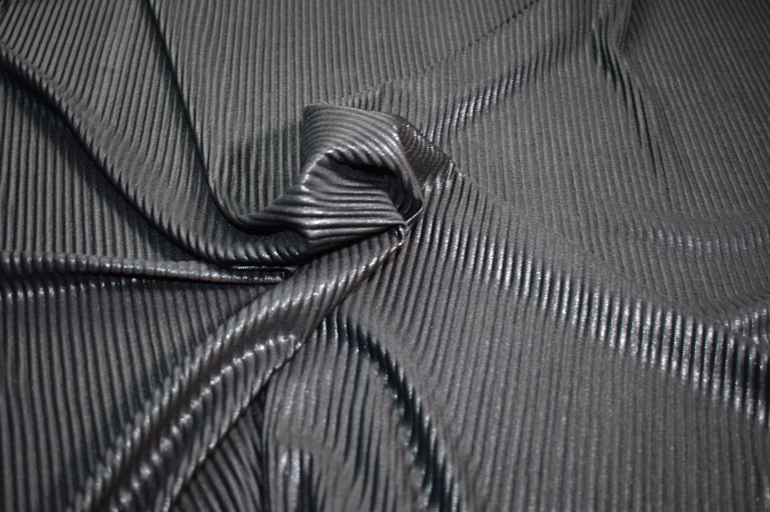 Black Polyester Jersey Fabric