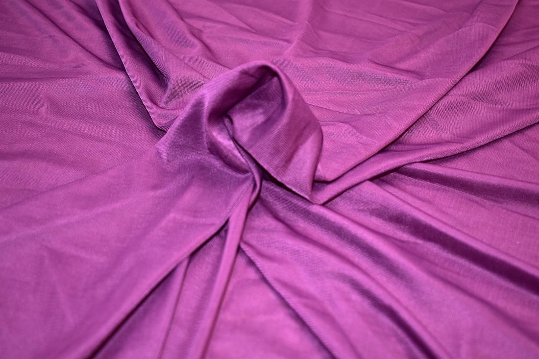 Plum Plain Polyester Mesh Fabric