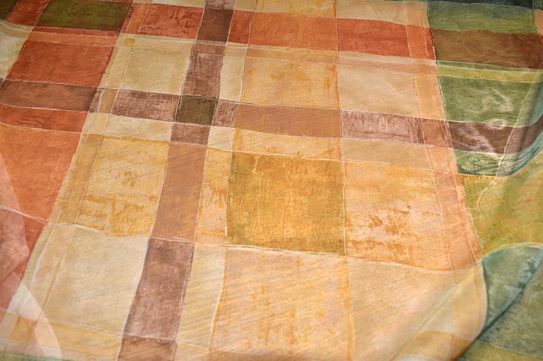 Printed Polyester Organza Fabric