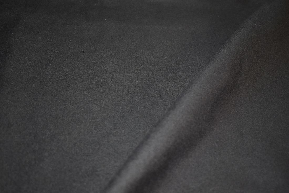 Black Plain Polyester Suede Fabric