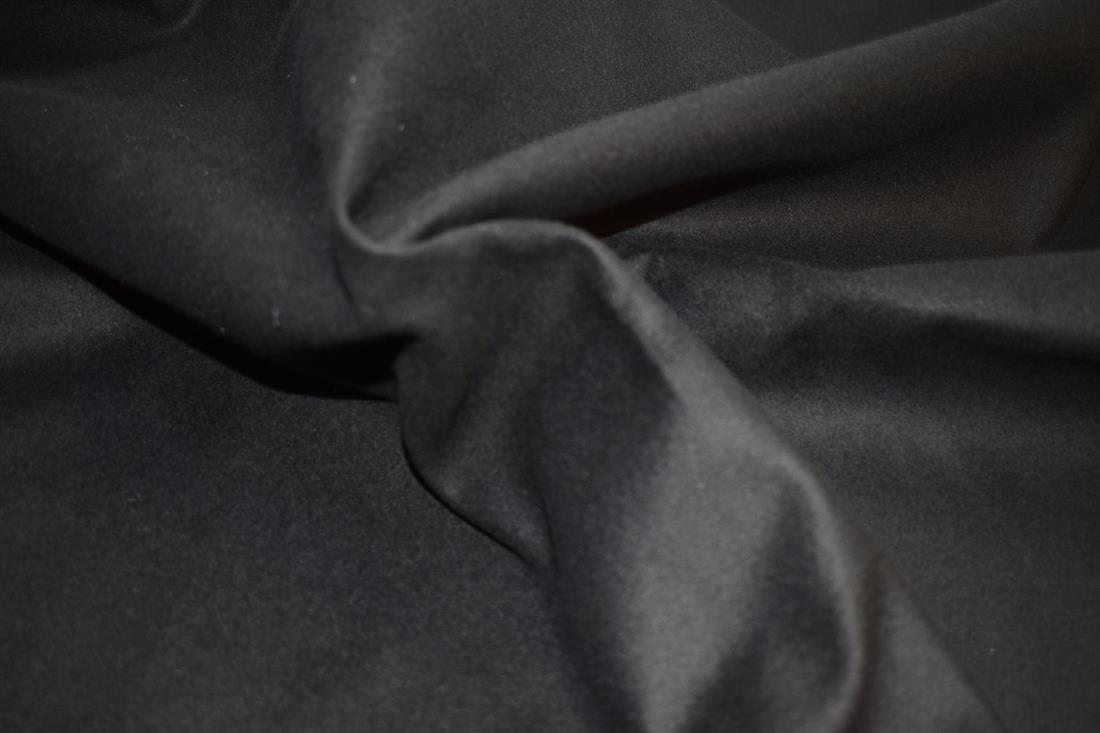Black Plain Polyester Suede Fabric