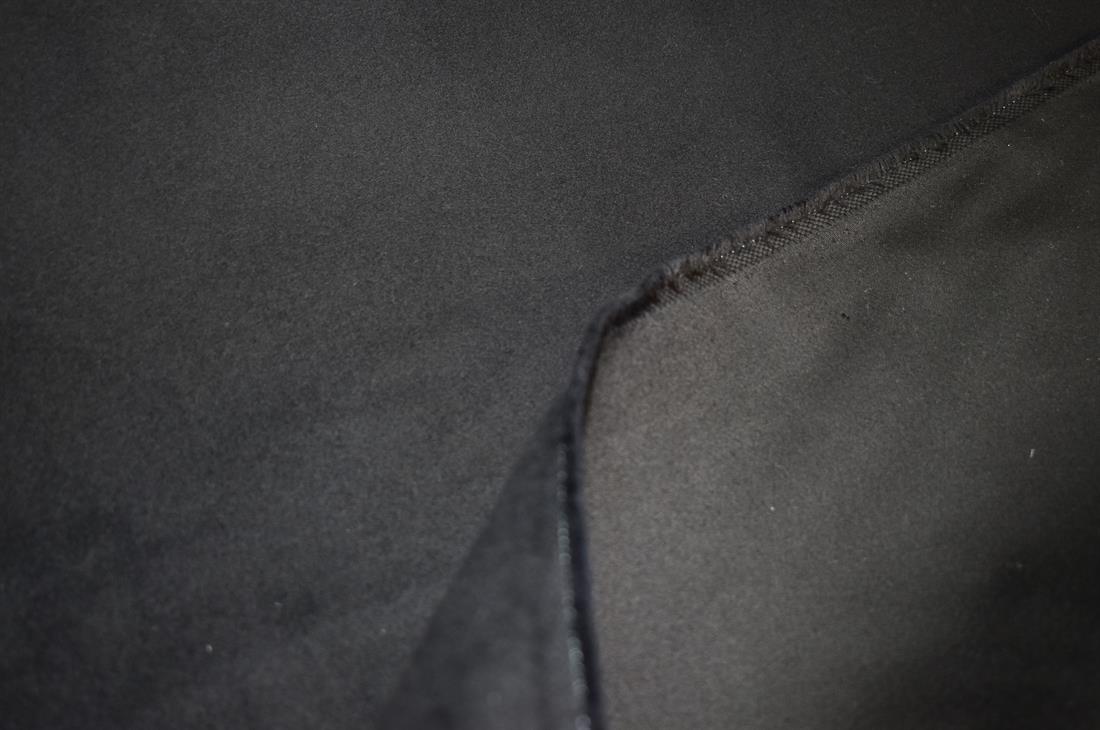 Black Plain Polyester Suede Fabric