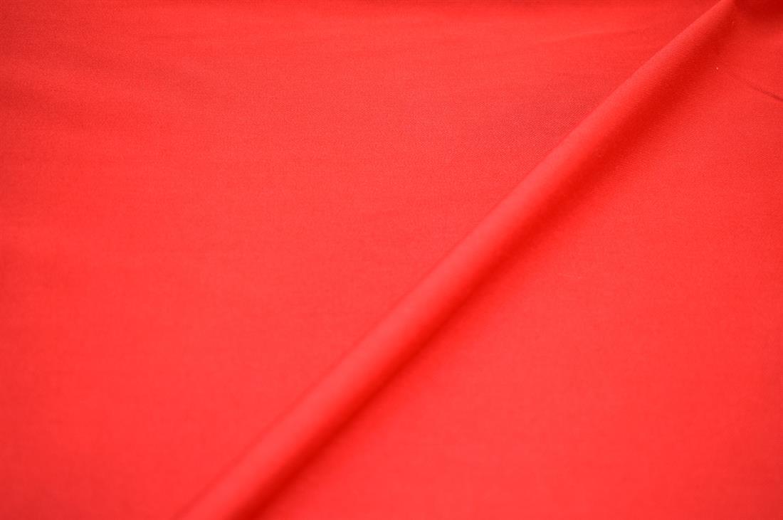 Red Plain Polyester Fabric