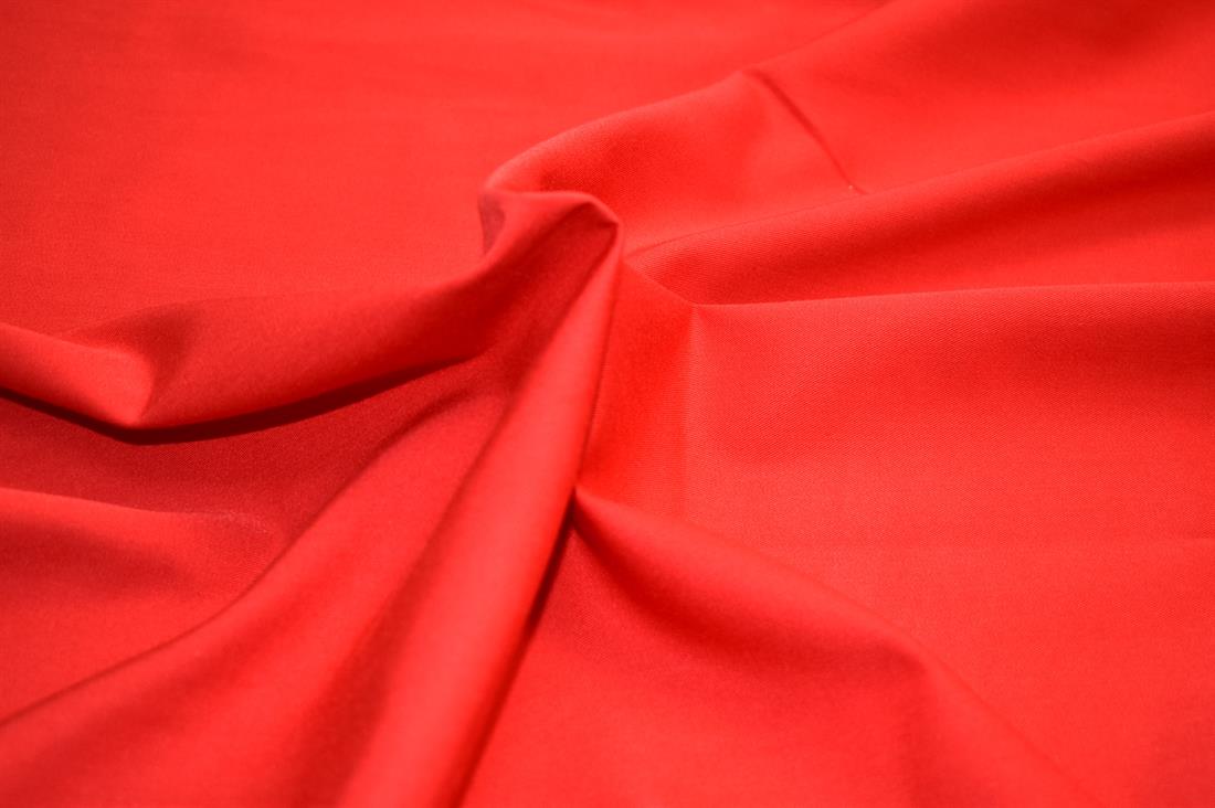 Red Plain Polyester Fabric
