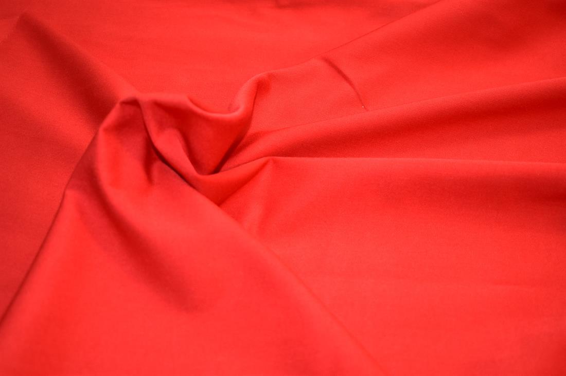 Red Plain Polyester Fabric
