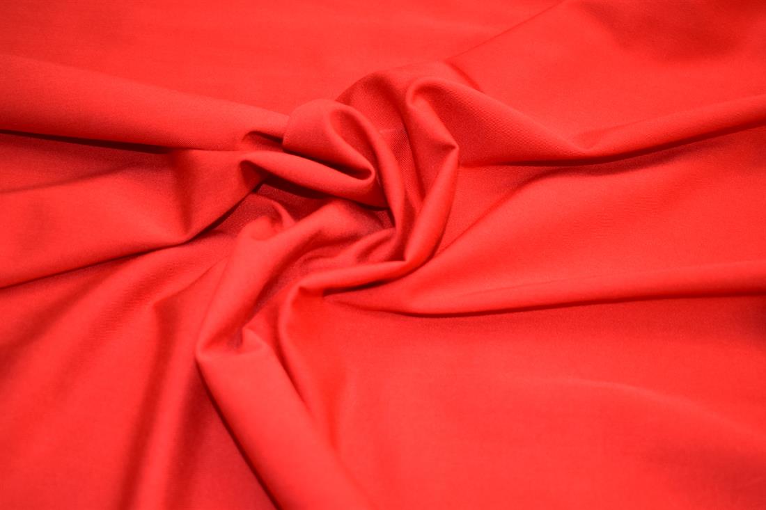 Red Plain Polyester Fabric