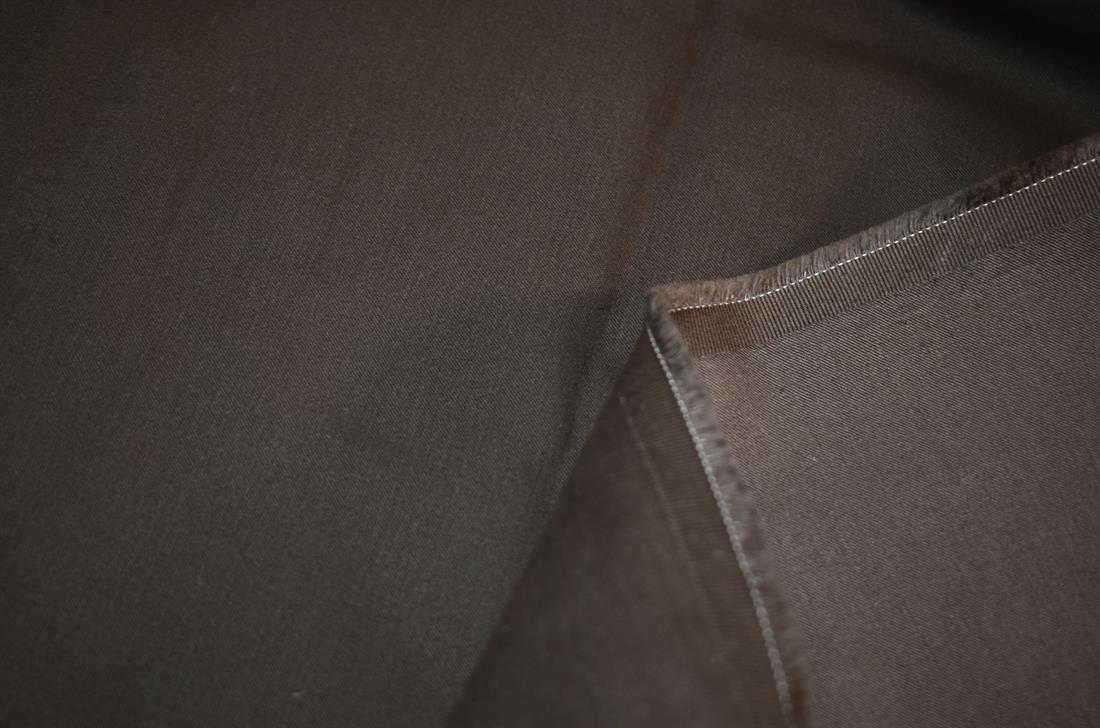 Chocolate Plain Polyester Fabric