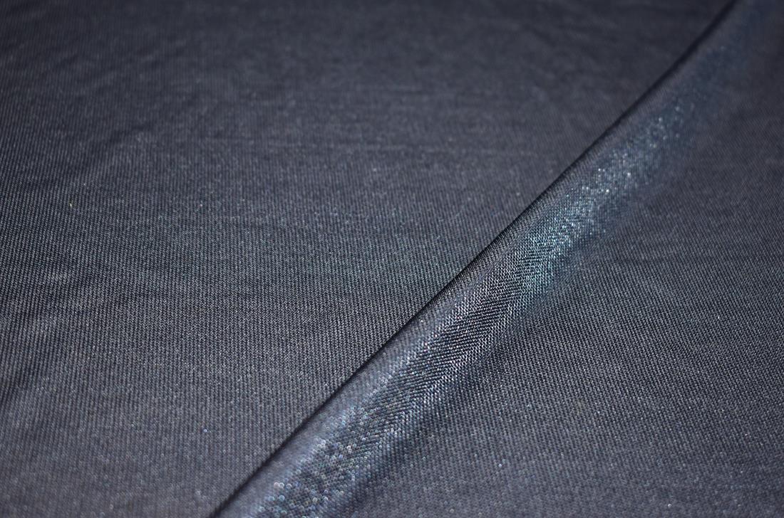 Navy Plain Polyester Jersey Fabric