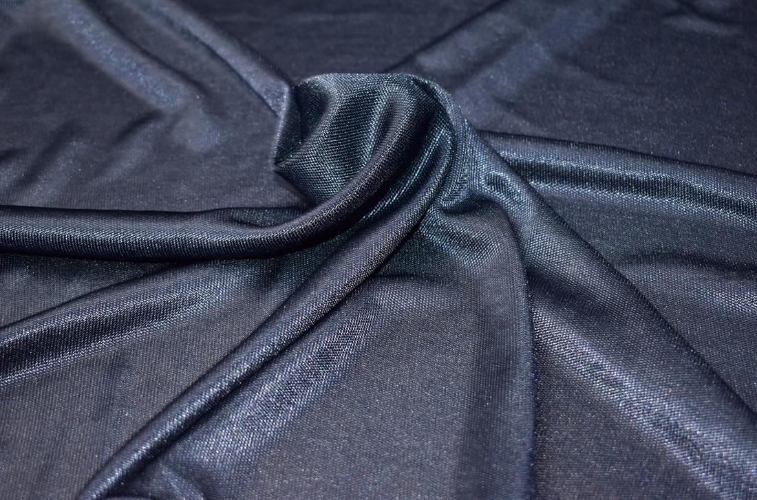 Navy Plain Polyester Jersey Fabric