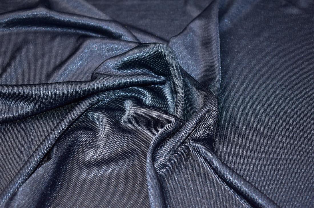 Navy Plain Polyester Jersey Fabric