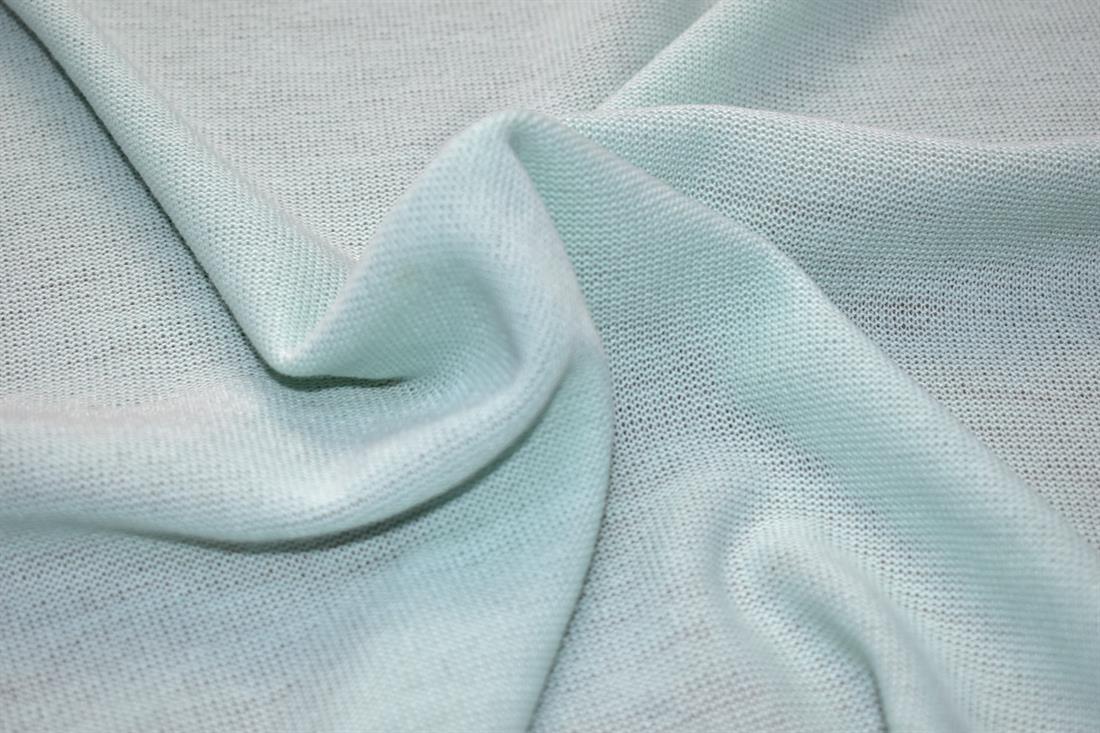 Mint Plain Polyester Jersey Fabric