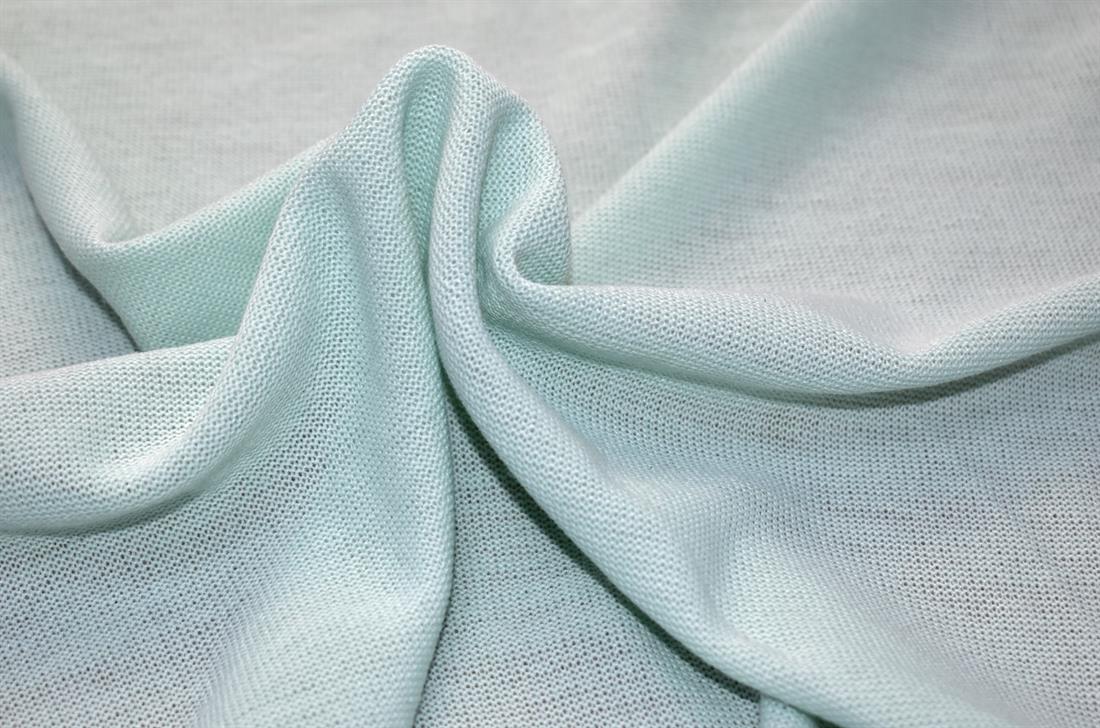 Mint Plain Polyester Jersey Fabric