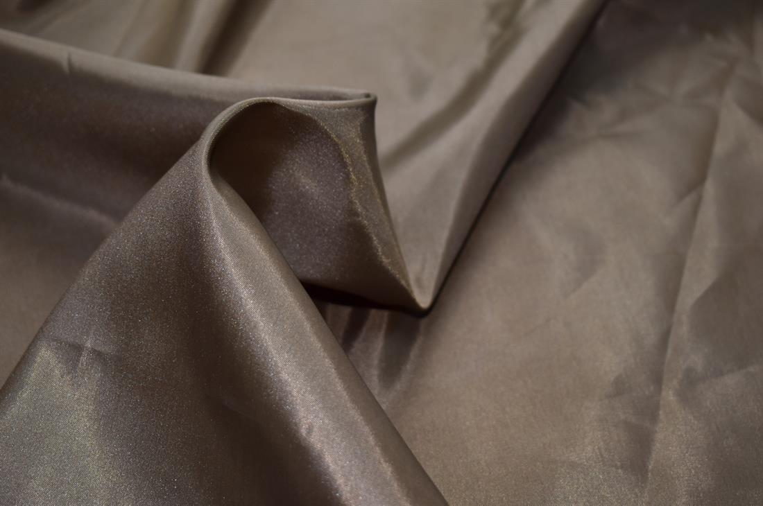 Brown Plain Polyester Taffeta Fabric