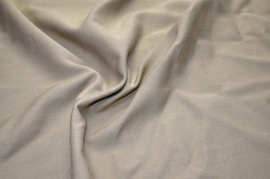 Beige Plain Polyester Fabric