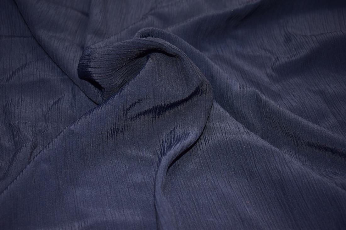 Navy Plain Polyester Fabric