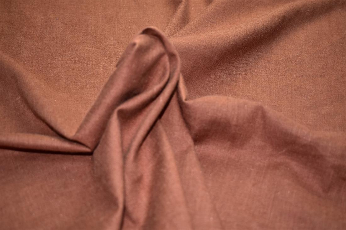 Brown Plain Polyester Fabric