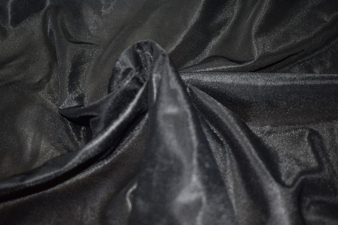 Black Plain Polyester Net Fabric
