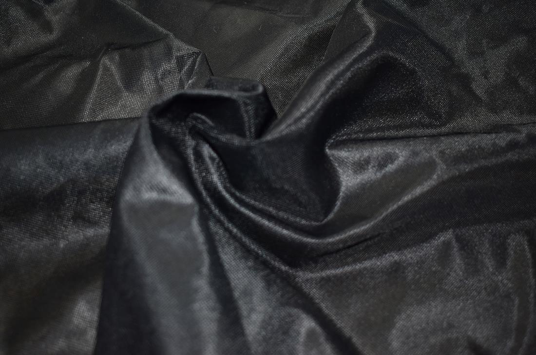 Black Plain Polyester Net Fabric