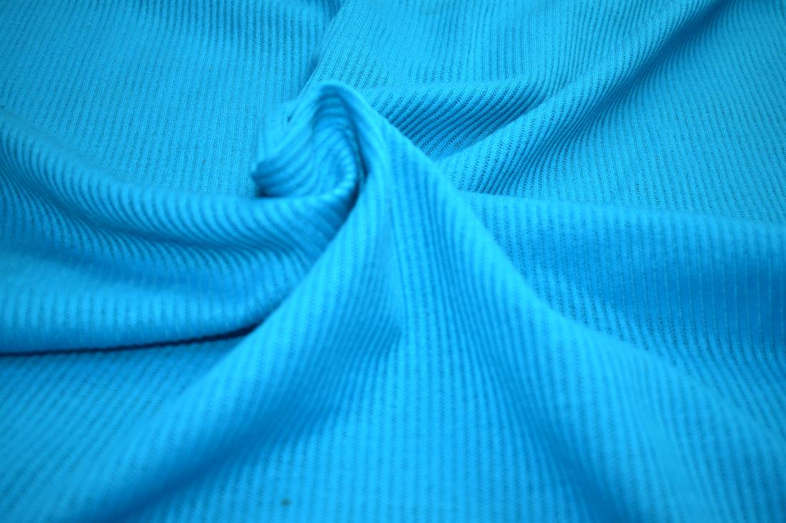Turquoise Plain Polyester Fabric