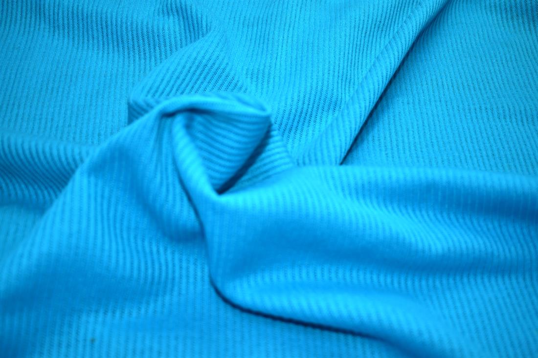 Turquoise Plain Polyester Fabric