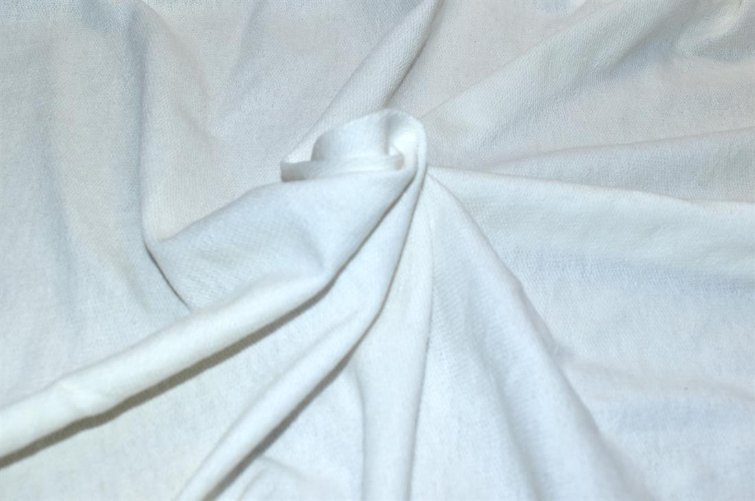 Cream Plain Polyester Fabric