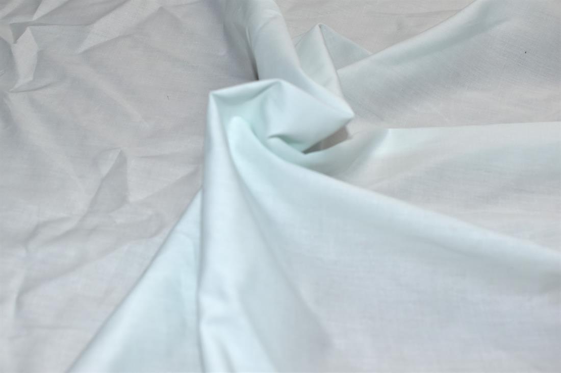 Mint Plain Polyester Cotton FabricPerfect for Dressmaking