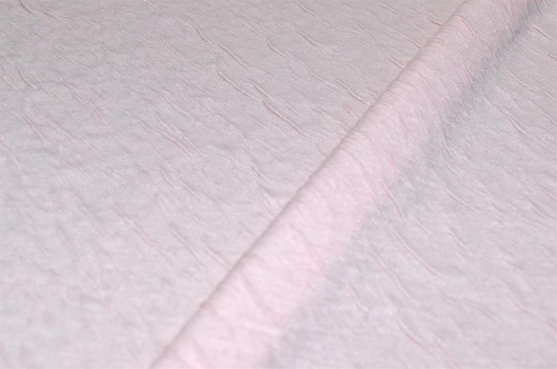 Baby Pink Embroidery Polyester Jersey Fabric