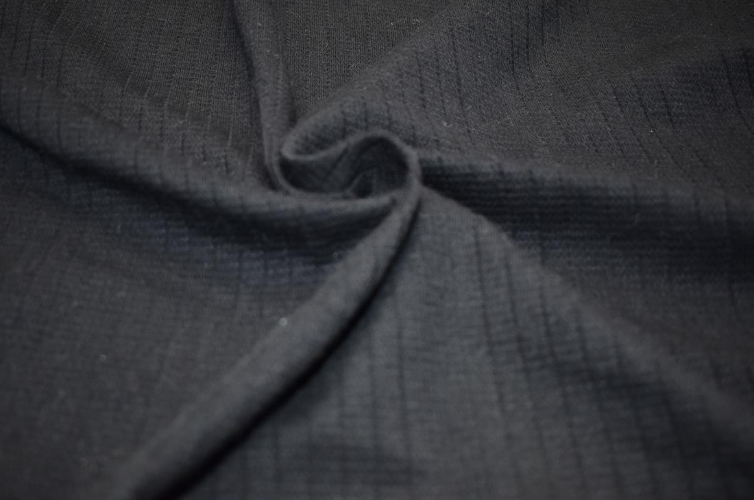 Black Polyester Jersey Fabric