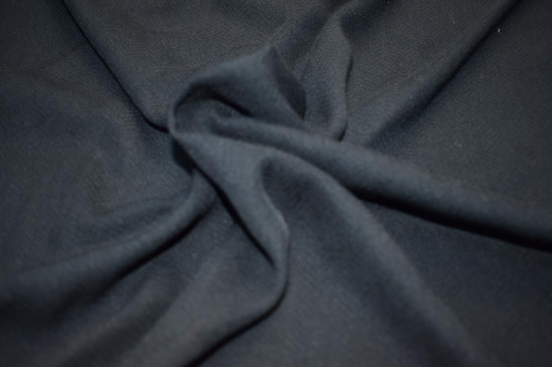 Black Embroidered Polyester Fabric