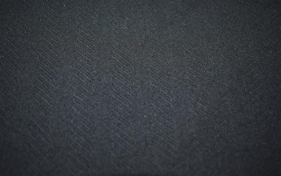 Black Embroidered Polyester Fabric