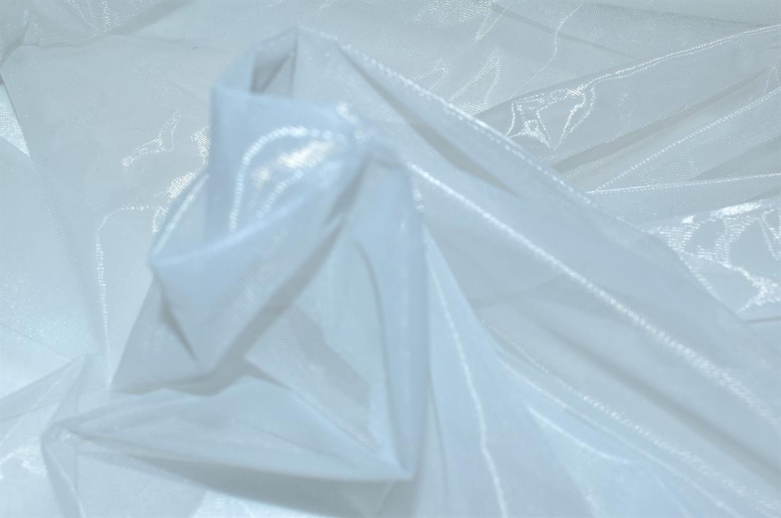 White Plain Polyester Net Fabric