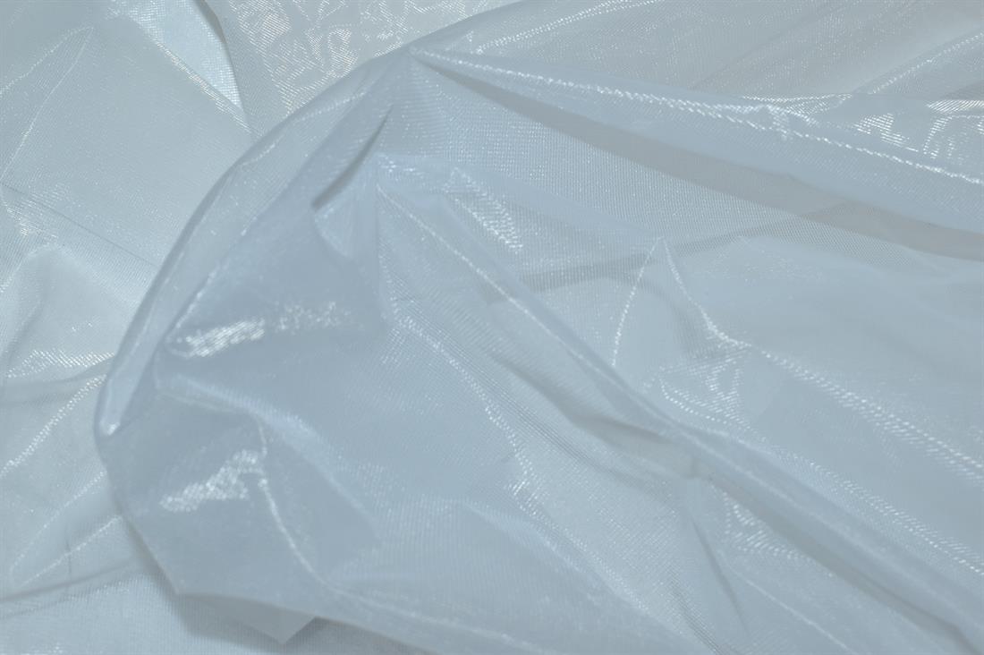 White Plain Polyester Net Fabric