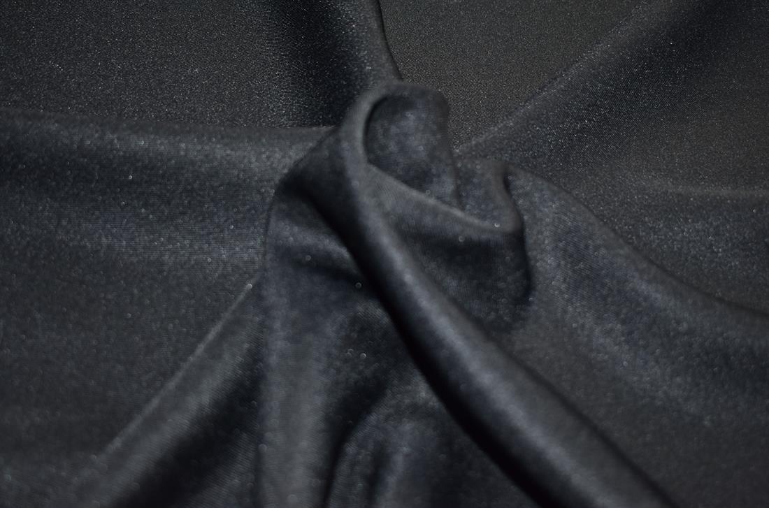 Black Plain Polyester Fabric